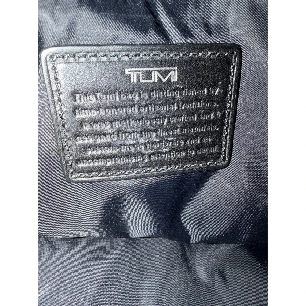 Tumi‎ Laredo Leather Large Briefcase Luggage Bag Black Carry On 17.5